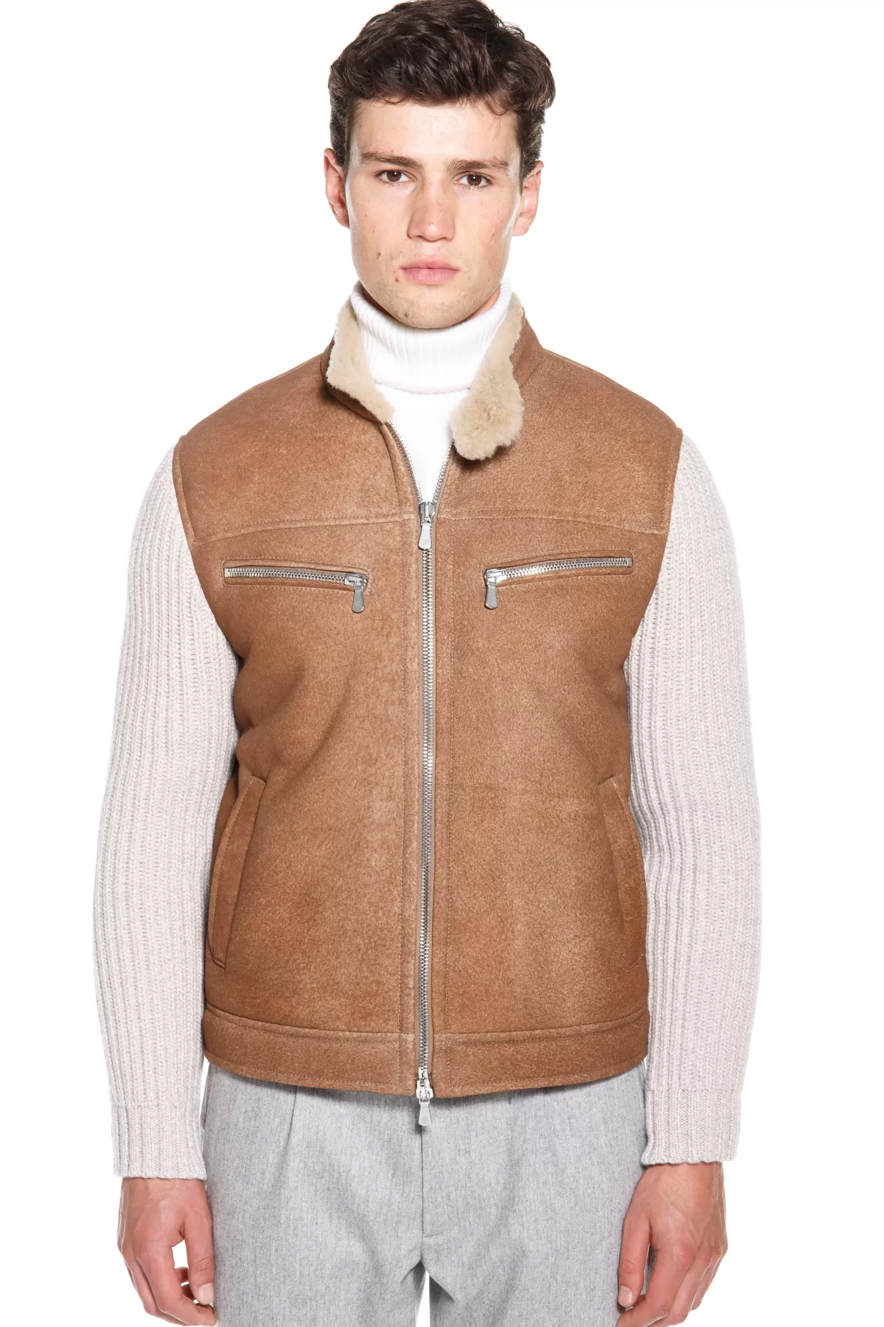 Uomo Eleventy Milano Capispalla*Giubbino In Shearling Fw23
